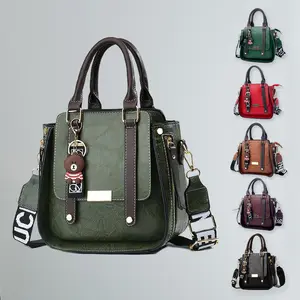 Womens Casual Fashion Shoulder Bag Flap Design Crossbody Bag Double Handle Handbag for Daily Use