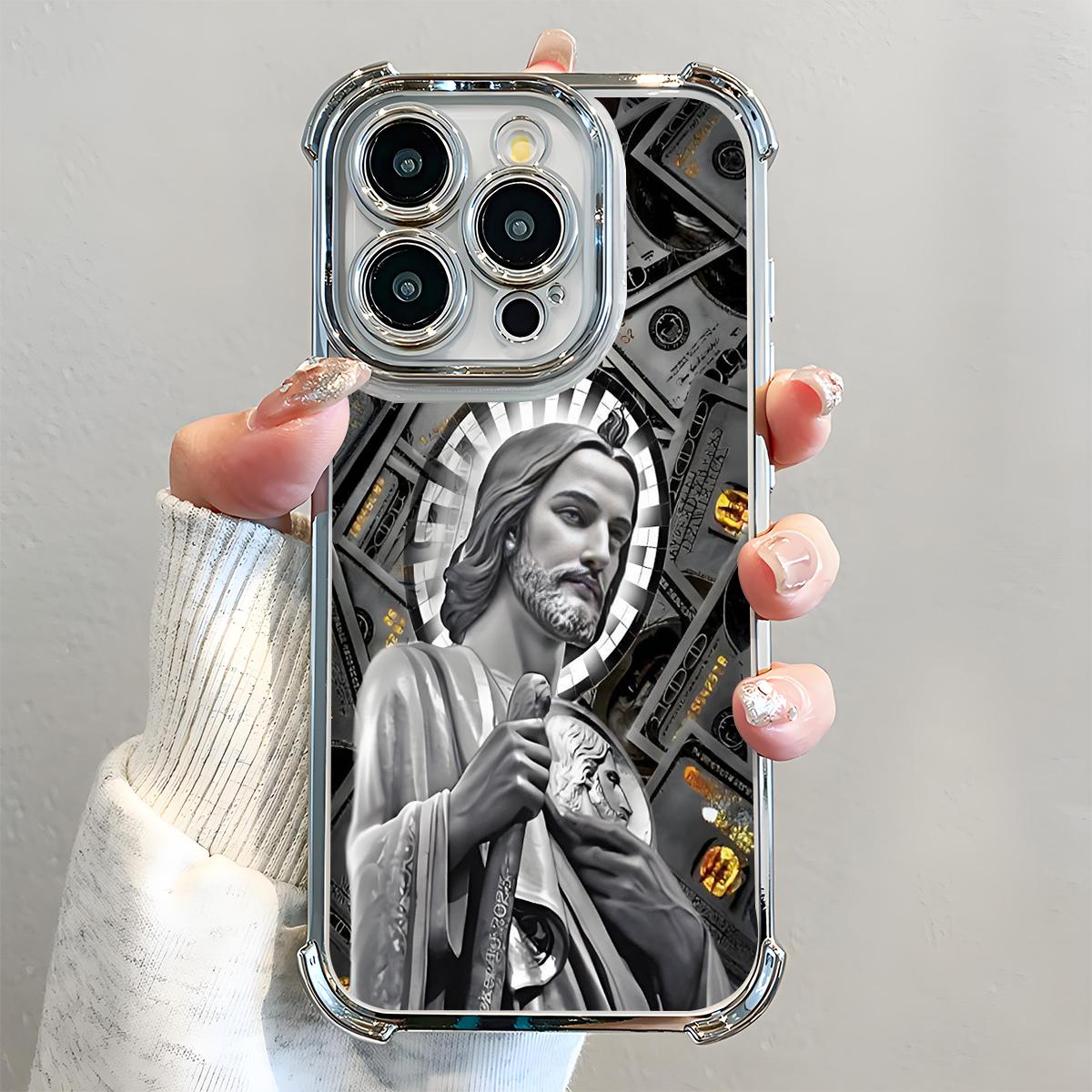 Creative Jesus Pattern iPhone Case | Aesthetic Faith-Inspired Shockproof Silicone Cover for iPhone 17 Pro Max / 16 Plus / 15 / 14 / 13 / 12 – Full Body Protection Creative Jesus Pattern iPhone Case | Aesthetic Faith-Inspired Shockproof Silicone Cover for iPhone 17 Pro Max / 16 Plus / 15 / 14 / 13 / 12 – Full Body Protection