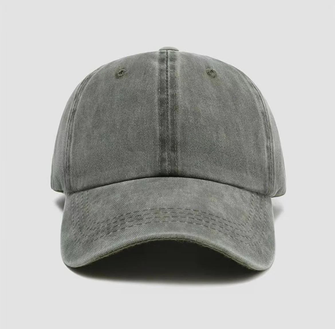 Water washed old duckbill cap, spring and summer soft top, retro curved brim, versatile casual outdoor baseball cap