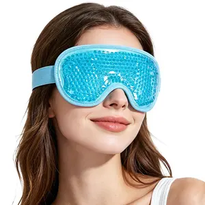 Reusable Cooling Gel Eye Mask, Relieves Puffiness, Dark Circles, Migraines, Stress, Soft Velvet Backing, Reusable Ice Pack