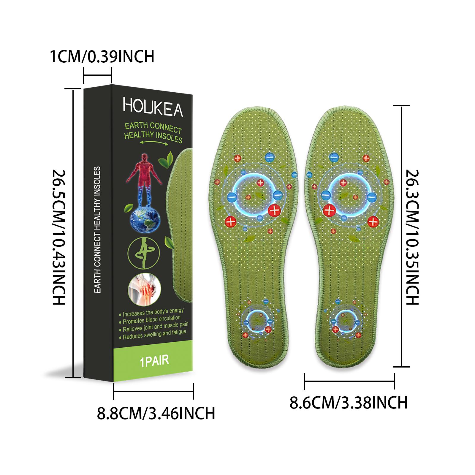 [Mother's Day Gifts]Houkea Soft Elastic Comfort Insoles for Outdoor Sports & Running, Foot Care Cushions for Pressure Relief