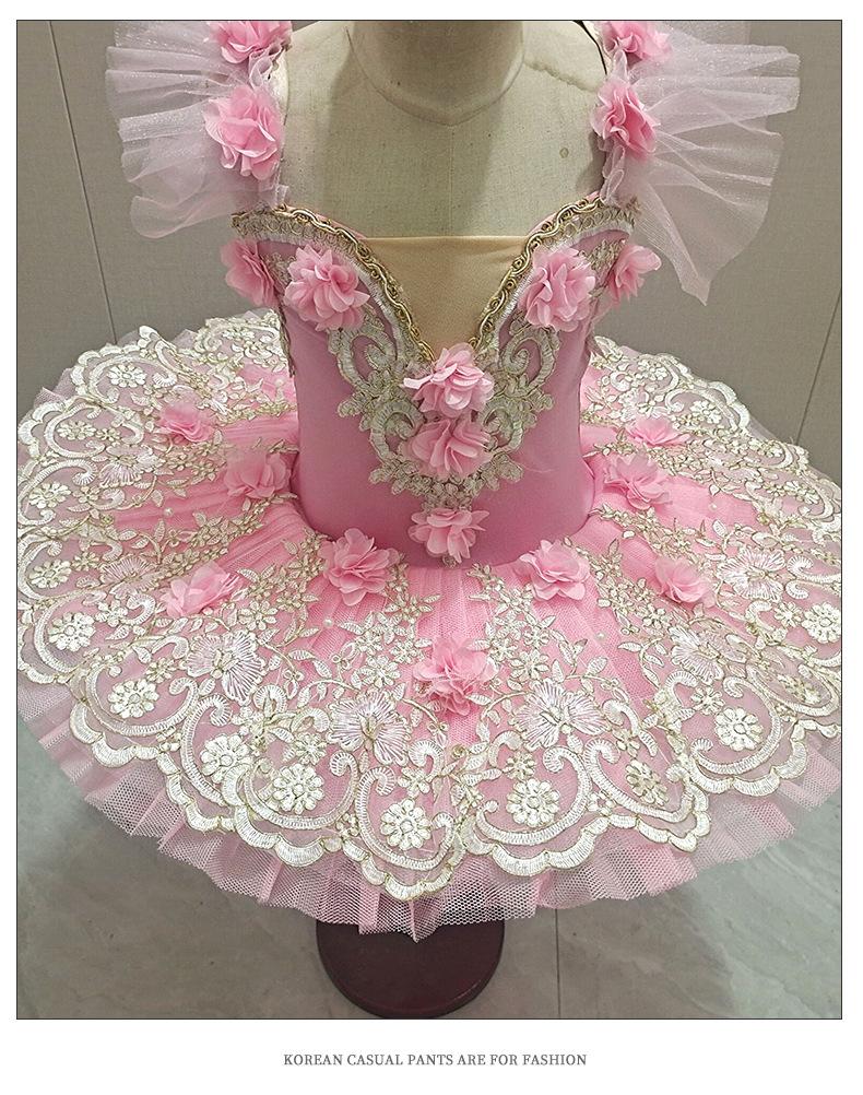 Kid and adult Women Ballet Dance Performance Costume with Lace & Tulle Skirt for Dance leotard Recital Halloween Birthday Party Mommy daughter dress