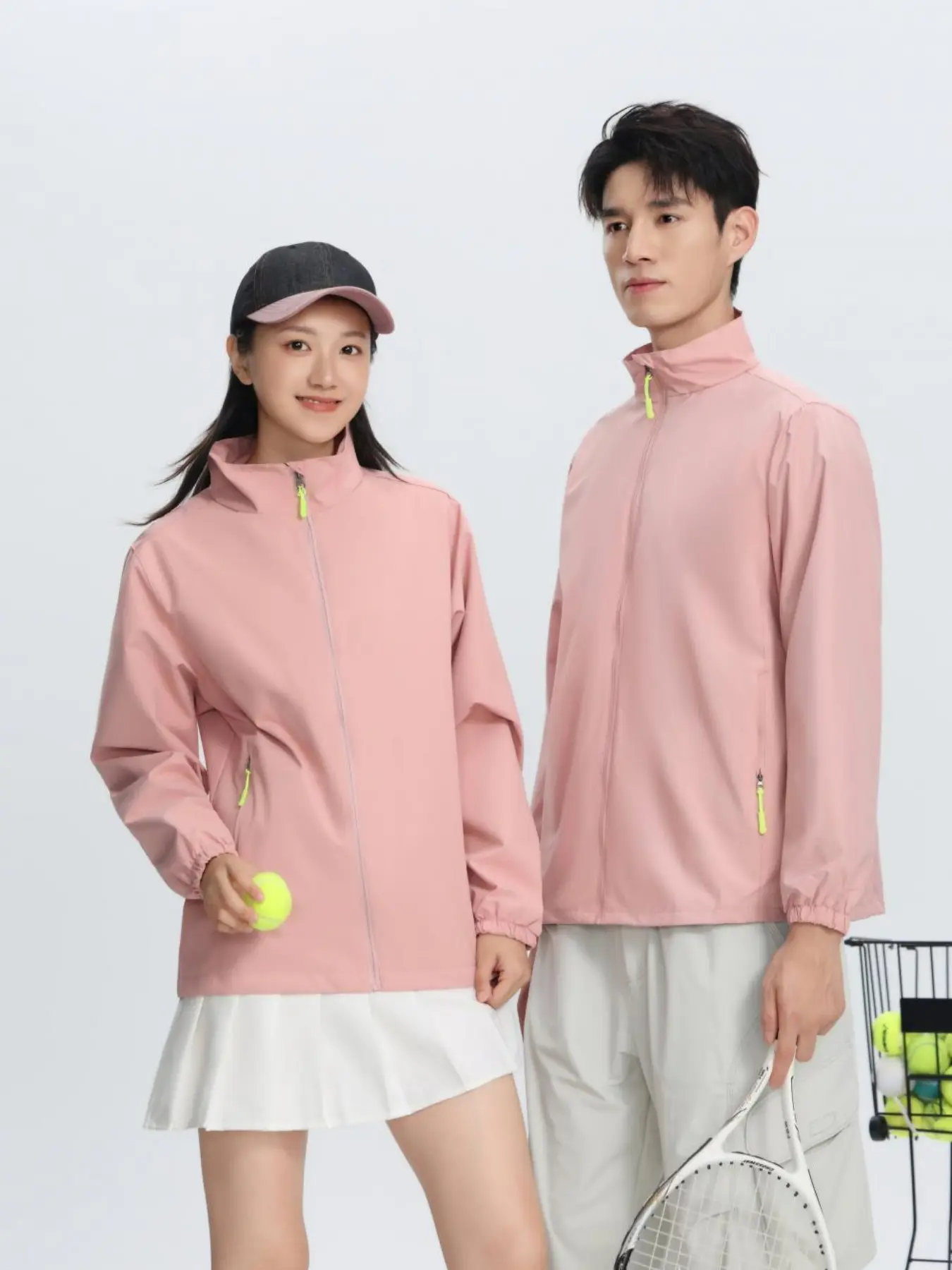 Stand Collar Thin Outdoor Wear Windproof Rainproof Waterproof Hardshell Jacket, Ideal for Hiking Running Cycling Fishing Urban Camping