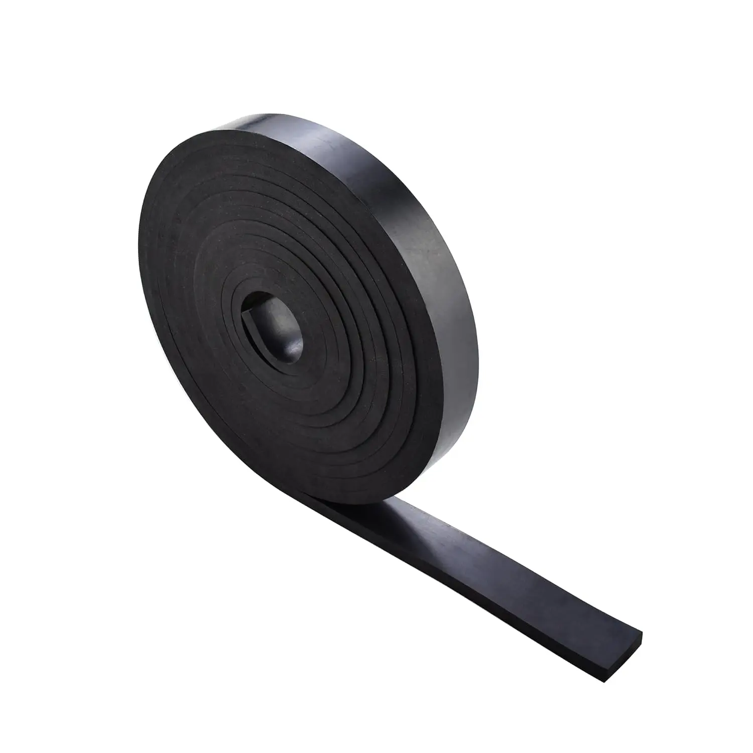 1/4 Inch Thick Neoprene Rubber Strips and Solid Rubber Rolls, Sheet for DIY Gasket, Warehouse, Pads, Seals, Weather Stripping, Flooring (1 Inch Wide, 12  Long)