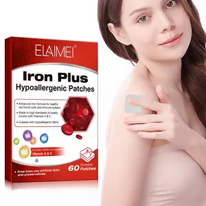 ELAIMEI Iron Supplement Patches (60 patches): Improve blood circulation, say goodbye to a sallow complexion, and enjoy a portable iron vitamin supplement. Perfect for daily use on the go—easy to carry when traveling or on business trips.