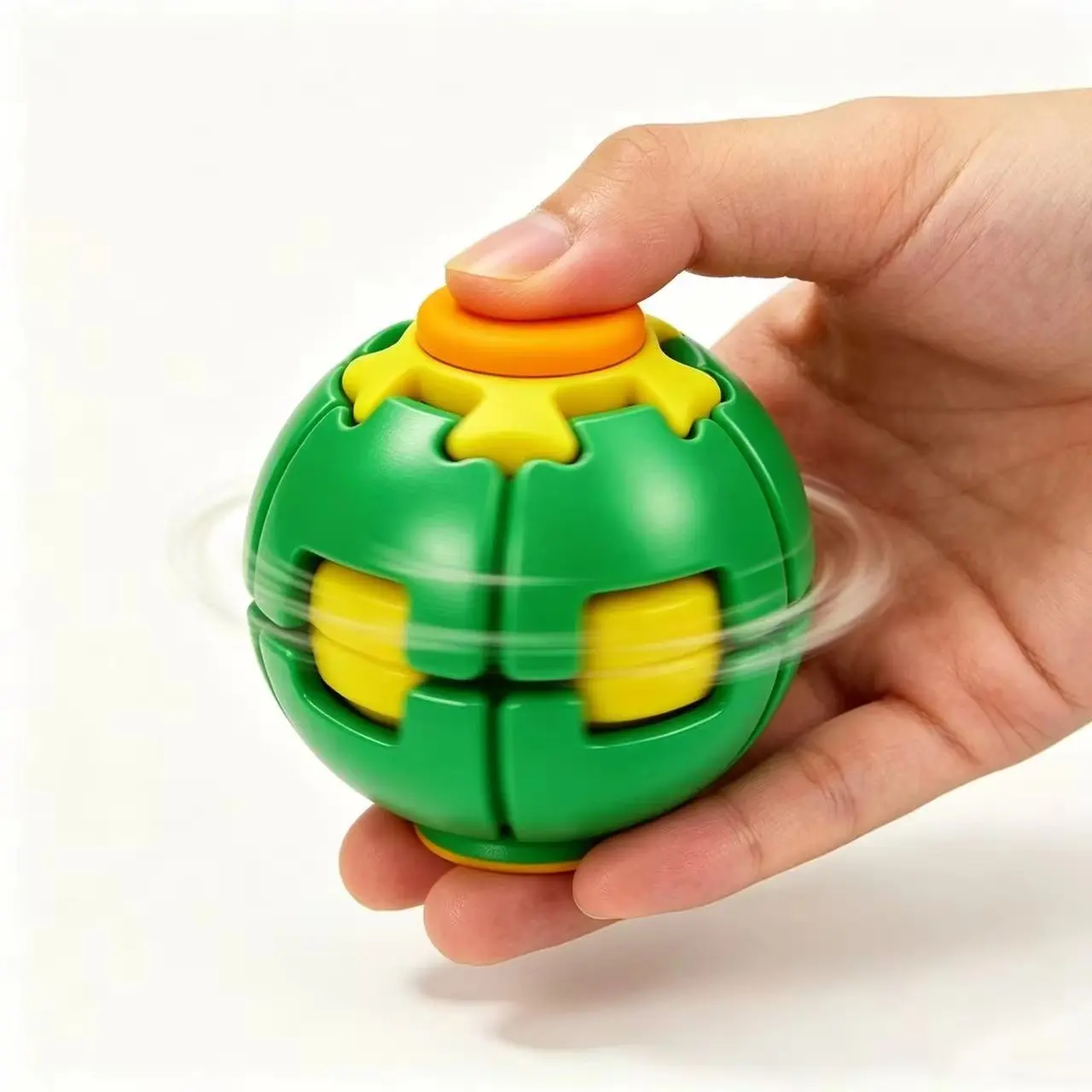 3D Printed Pressure Relief Ball, Deformable Finger Spinner, Smooth Rotation Sensory Toy, Stress Relief for Adults and Kids, Gift Idea