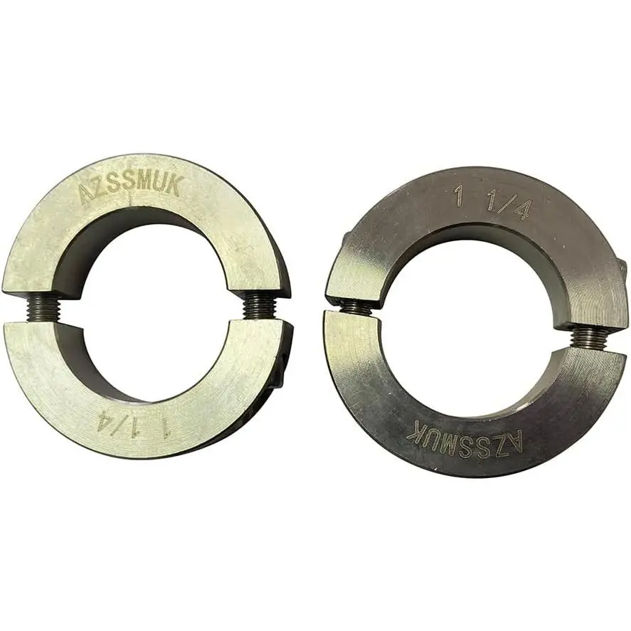 1-1/4'' Double Split Shaft Collar Stainless Steel Lock Collar Clamp Set Screw 2PCS