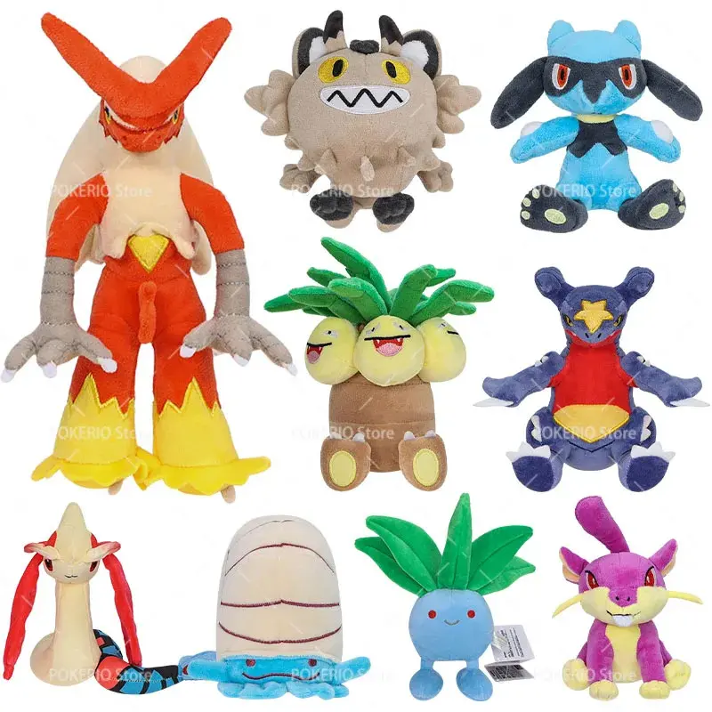 16 Styles Pokemon Plush Blaziken Oddish Geodude Rattata Garchomp Haxorus Exeggutor Yveltal Stuffed Peluche Dolls Best Gift Toy