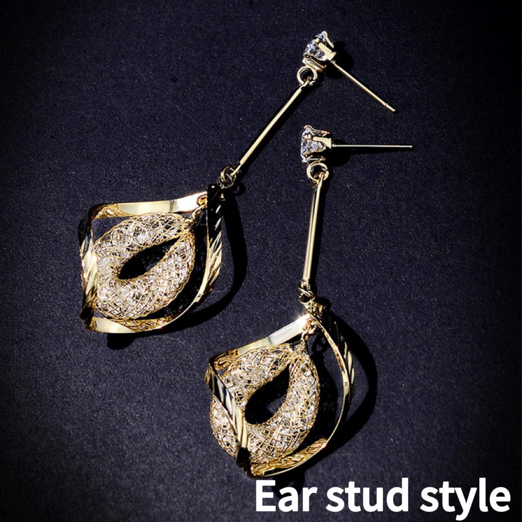 Elegant Long Spiral Clip-On Earrings | Minimalist Sophisticated Style | Versatile Daily Wear | Ideal Valentine's Day Gift for Friends