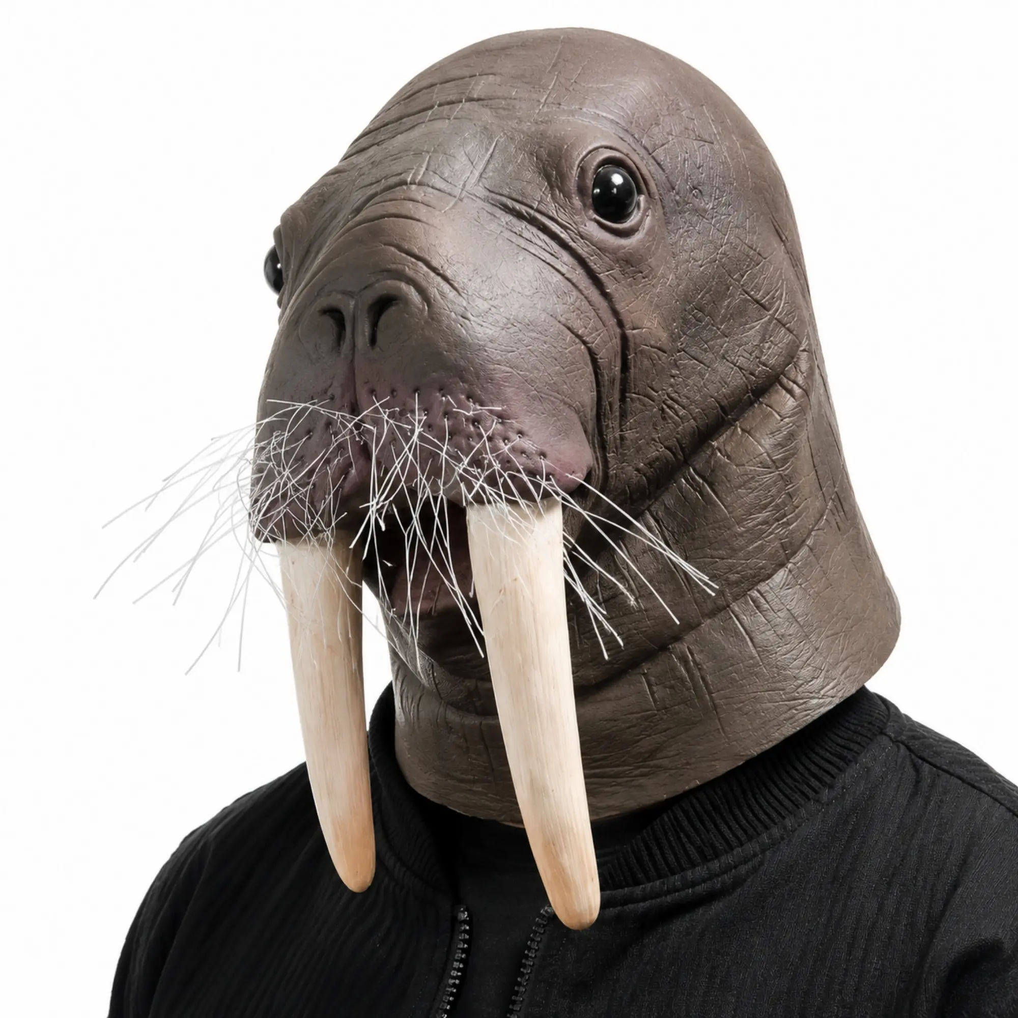 Realistic Walrus Latex Mask, Animal Full Head Mask, Halloween Cosplay Costume Mask, Party Carnival Prank Prop, Sqouejxc Model