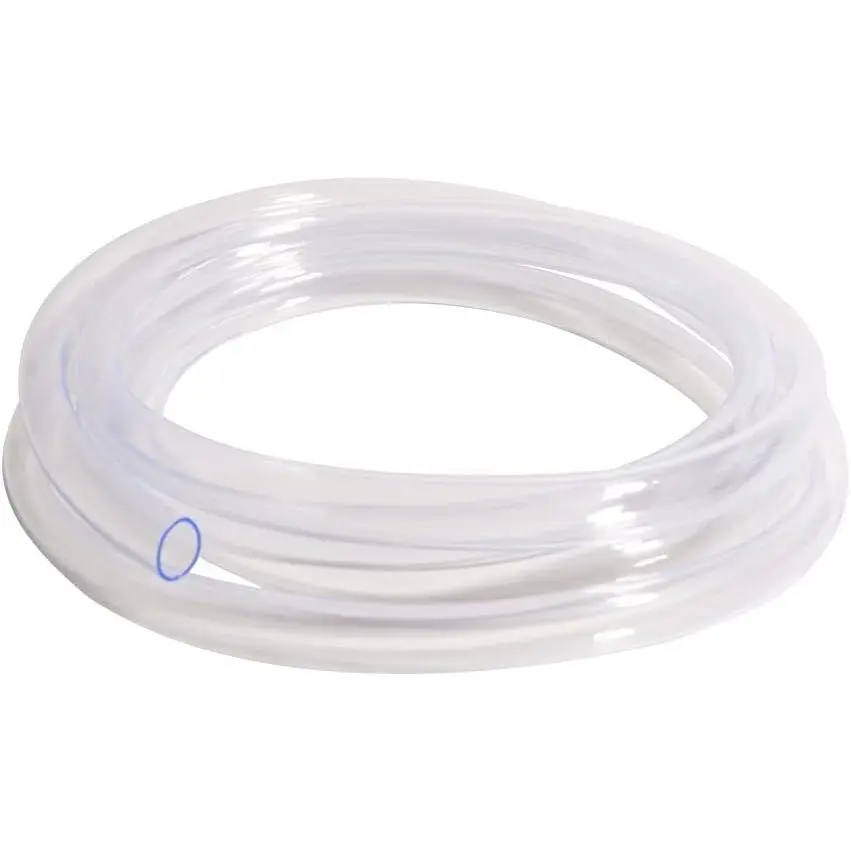 PVC Vinyl Tubing 12mm ID X 14mm OD, Flexible Plastic Hose Clear Oil Resistant Industrial Tubing, 16.4FT