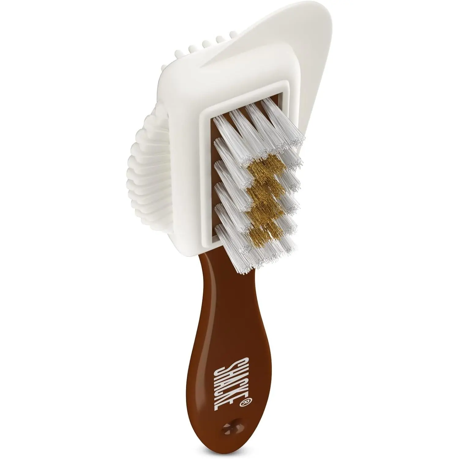Suede Brush & Nubuck Cleaner – 4-Way Suede Cleaning Brush for Shoes | Suede Shoe Brush & Suede Cleaner — Rubber Bristles, Welts, Nylon/Brass Lift Dirt from Shoes, Boots, Bags & Purses