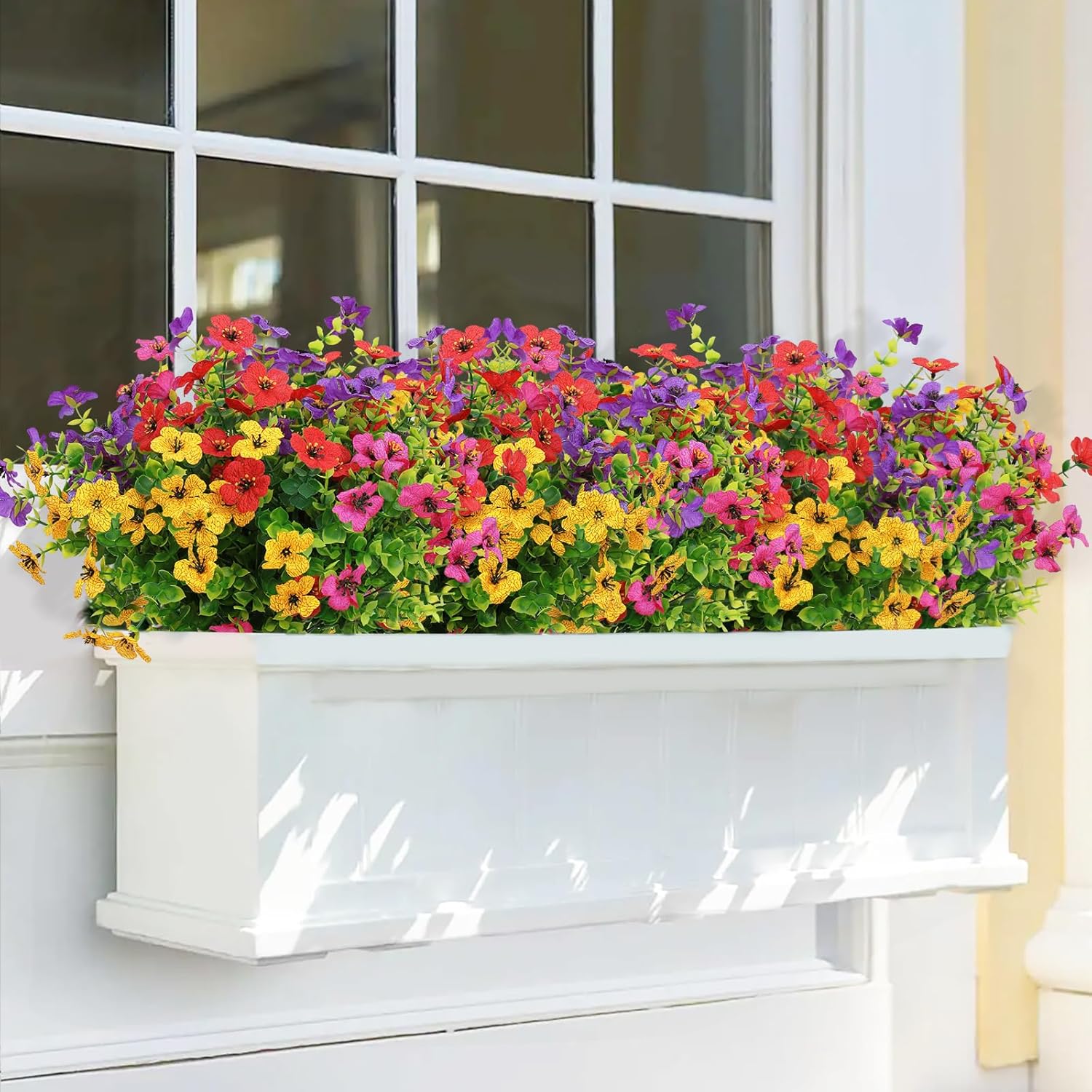 Artificial Eucalyptus Flower, 12pcs/set Colorful Faux Flower with Green Leaves, Decorative Flower for Home Living Room Bedroom Dining Room Wedding Party, Fruit, Lifelike Artificial Flower