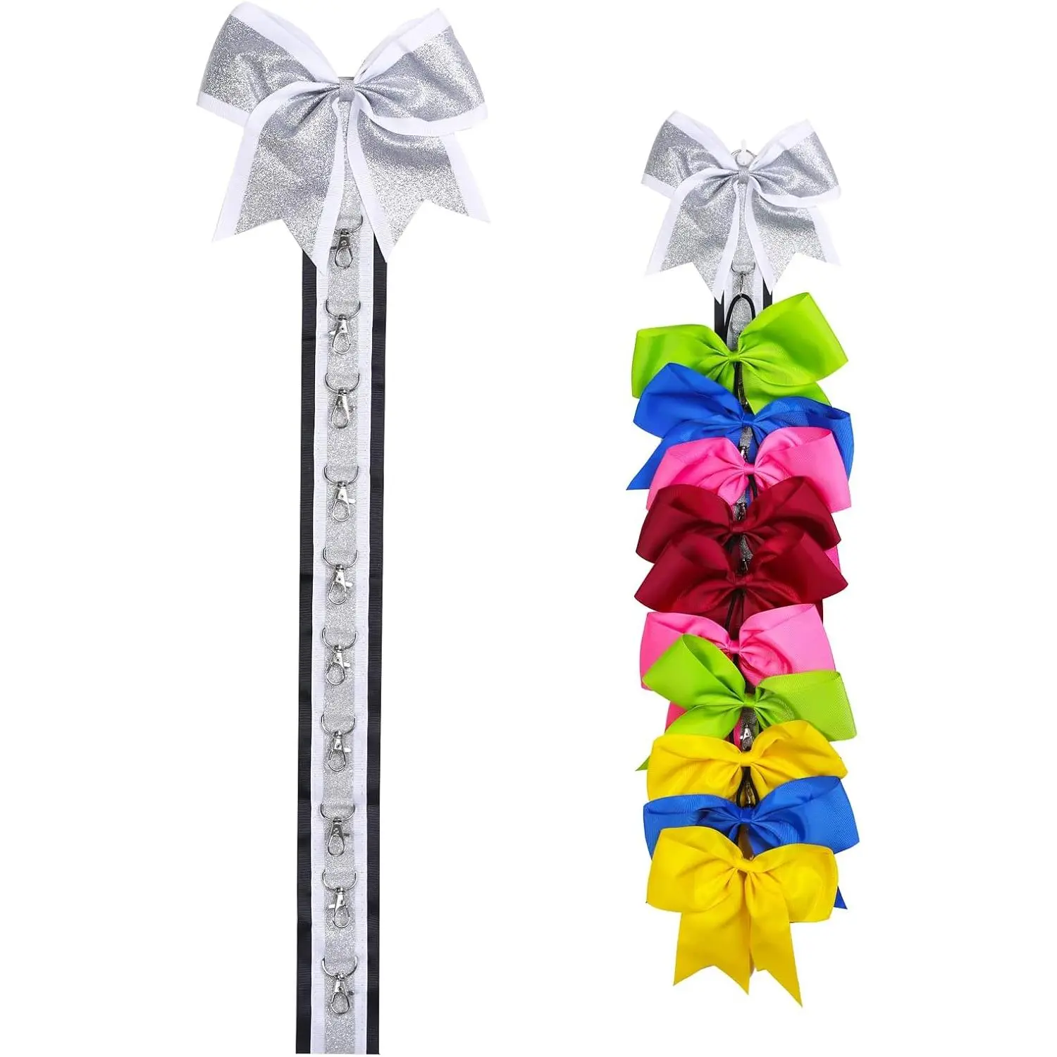 Handmade Cheer Bows Holder, Wall Hanger for Cheerleading Teen Girls High School College Sports