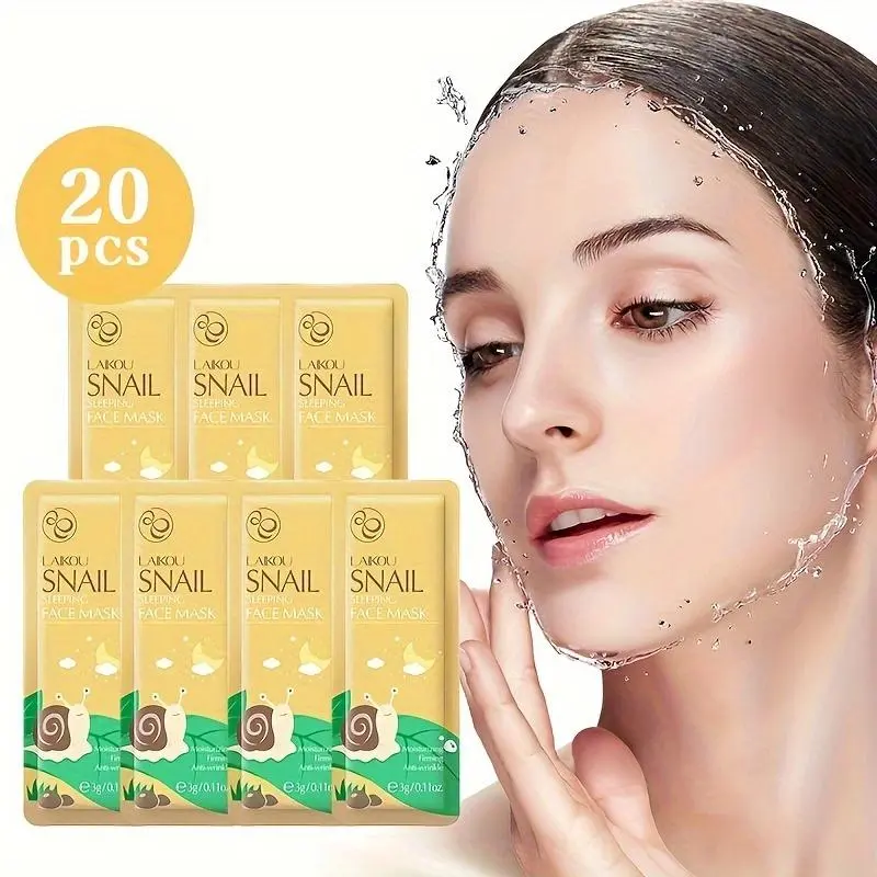 20PCS Facial Mask Set for Daily Face Care, Lightweight Sheet Mask with Smooth Texture, Easy to Use, Portable Design for Home and Travel, Suitable for Everyday Skincare Routine