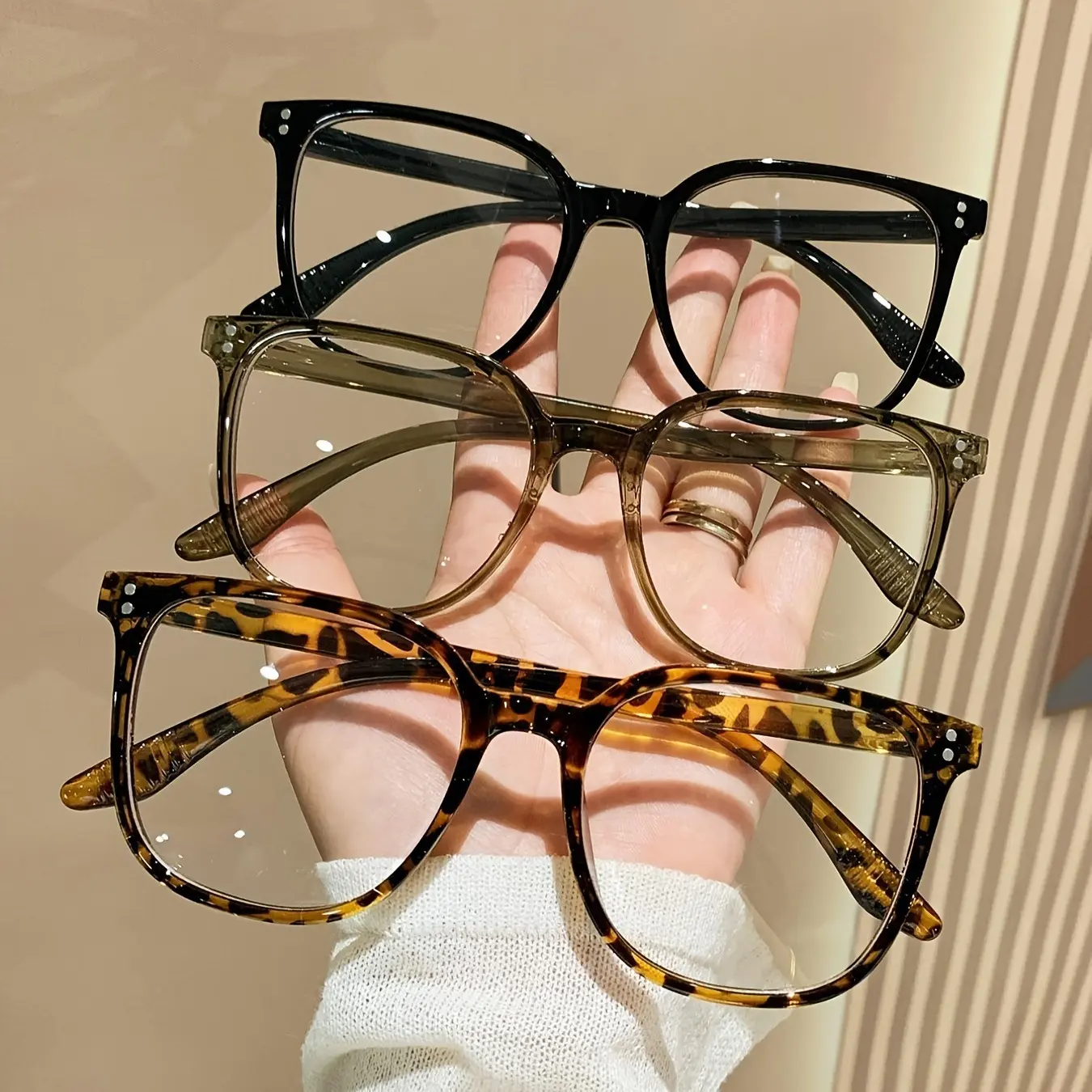 Metre nail box simple full frame trend flat glasses student frame