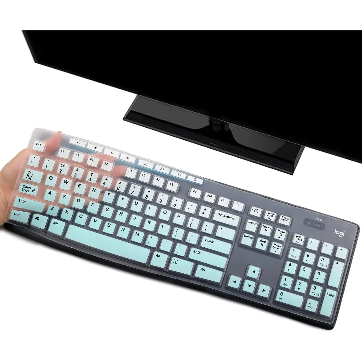 Keyboard Cover  Protector for  MK295 MK275 MK270  Keyboard,  K200 K260 K270 K275 K295 MK200 MK260 Ultra Thin Desktop PC  Keyboard Cover  Layout-MintGreen