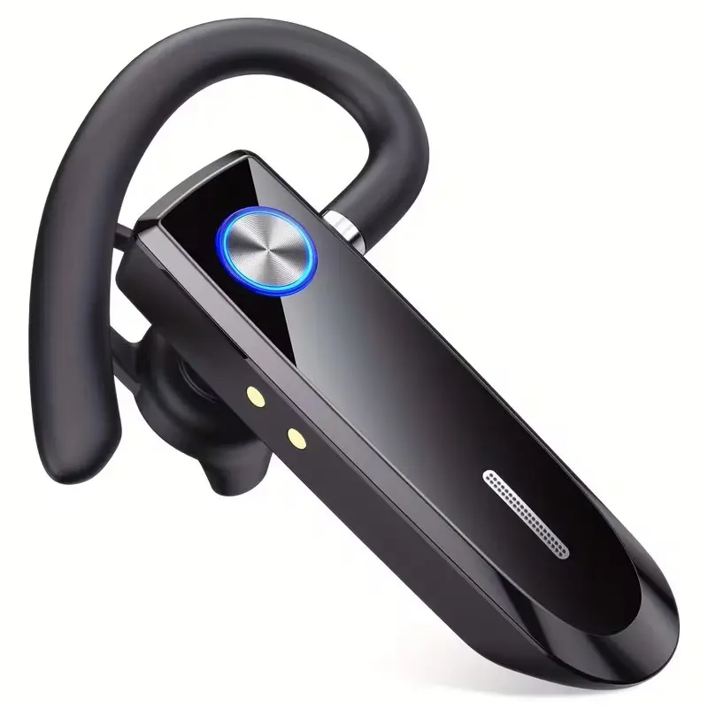 Wireless Headset, V6.0 Wireless Earpiece Hands-Free Earphones with Mic, 90Hrs Using Time with Charging Case, Fast Pairing, Clear Talk, for Driving/Business/Office, Headphones