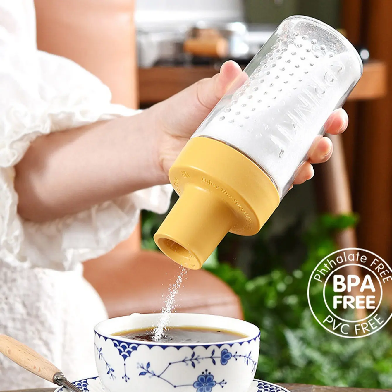 Metering Salt Shaker Grass Seasoning Bottle Pepper Spice Salt Sugar Jar Flour Jar BBQ Powder Jar Kitchen Sorting Storage Bottle