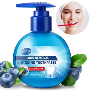 Sefudun Whitening Toothpaste 110ML, Blueberry Passionfruit Dual Flavor, Removes Stains, Freshens Breath, Oral Care Essentials