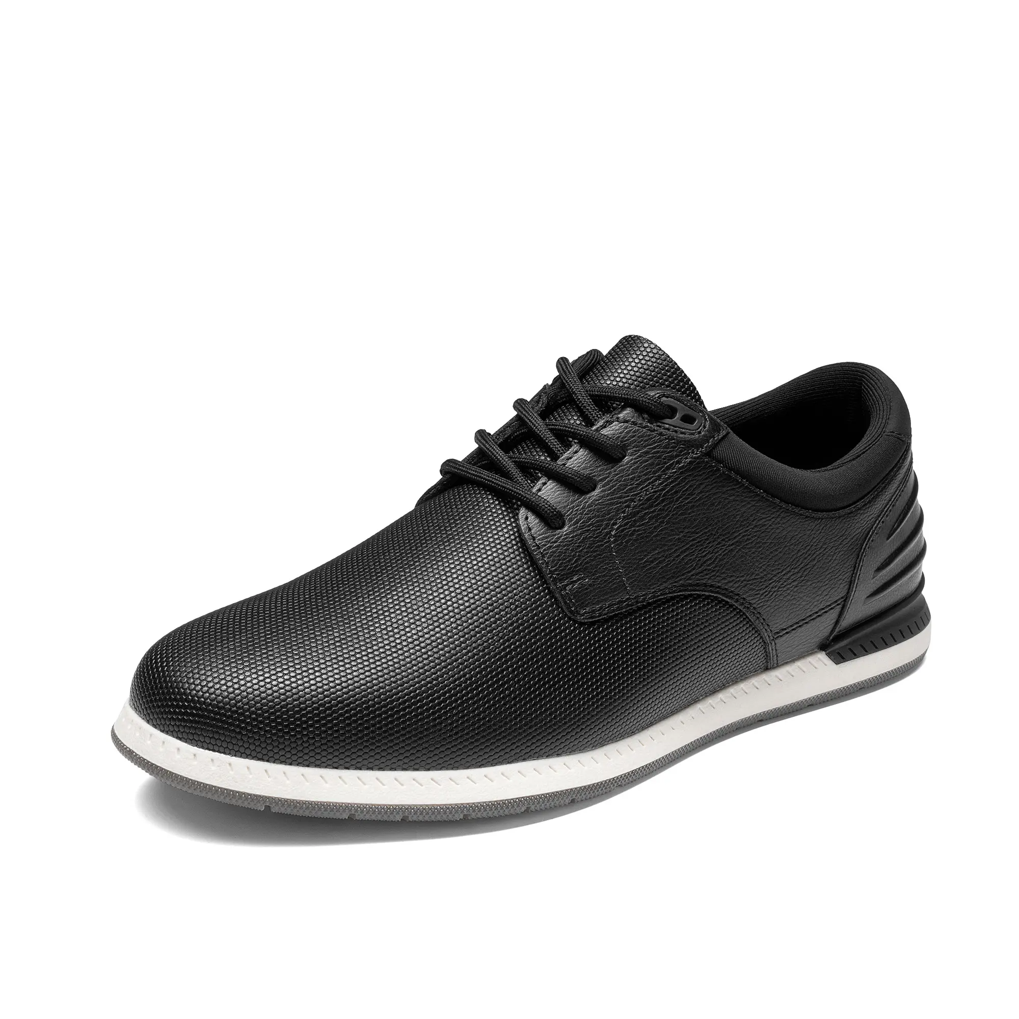 【BRUNO MARC Anniversary】 Men's Casual Lightweight Closed Round Toe Oxford Footwear - Business Wear Formal Derby Sneakers 2.0, Casual Oxford Design, Lace-Up, Laces Men's Oxfords tiktokshopbacktoschool