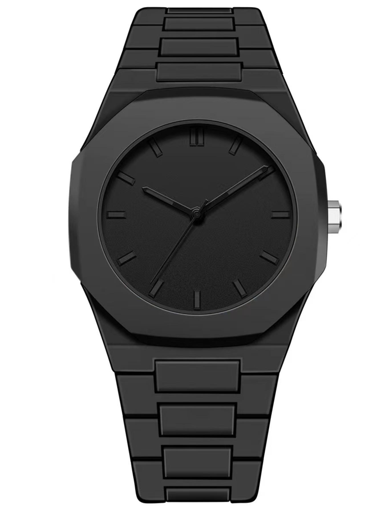 Men's Casual Round Dial Plain Analog Quartz Watch, Fashionable Watch for Party, Daily Clothing Decor, Trendy All-match & Exquisite Watch for Birthday Gift with Box