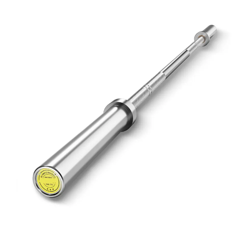 7FT Olympic Barbell 44LB | 1500LB Weight Capacity Home Gym Bar, 28mm Grip Needle Bearings Fits 2 Inch Plates for Bench Press Deadlift Squat Powerlifting Training