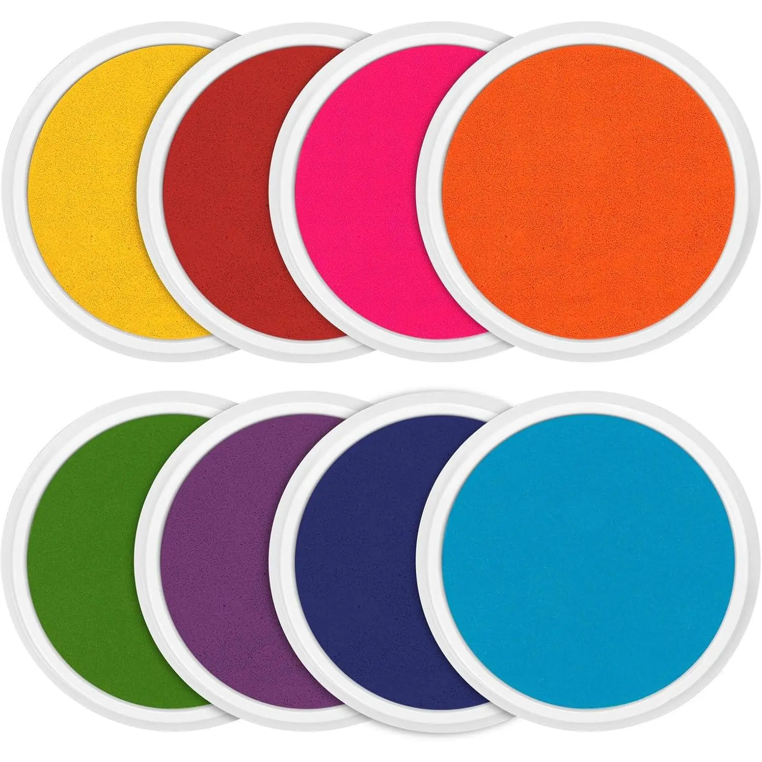 7 Inch Ink Pad Pads for Kids Washable, Large Stamp Pad with 8 Vibrant Colors, Non-Toxic Finger Paint & Stamp Pads Set for Arts and Crafts, Perfect for Children's DIY Projects, Home School Usefidget toys