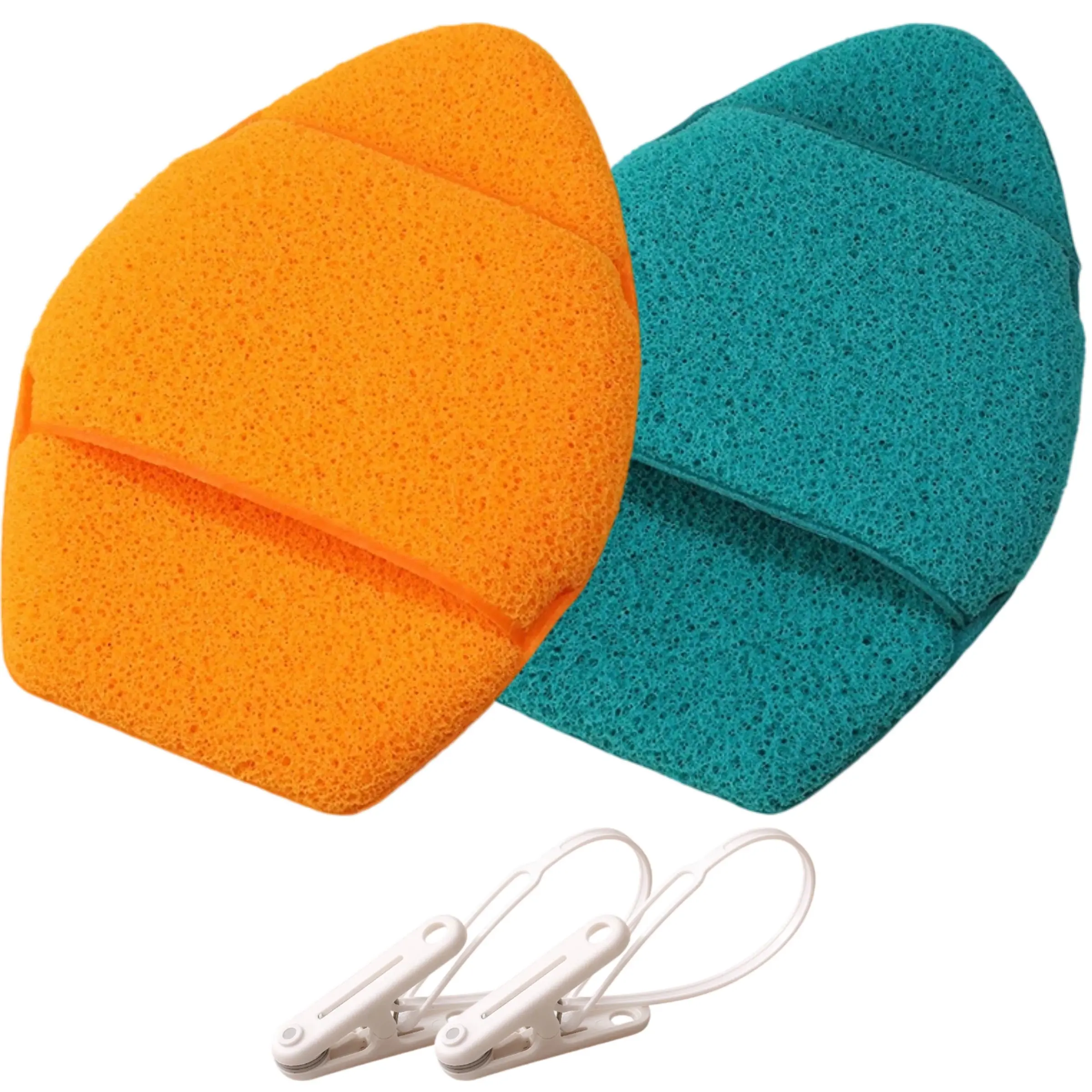 2 Pcs Glove Cleaning Sponges, Expandable When Wet, Soft Skin-Friendly Makeup Remover, Facial Cleansing Tools, Sponge and Applicator Set, Face Sponges for Cleansing