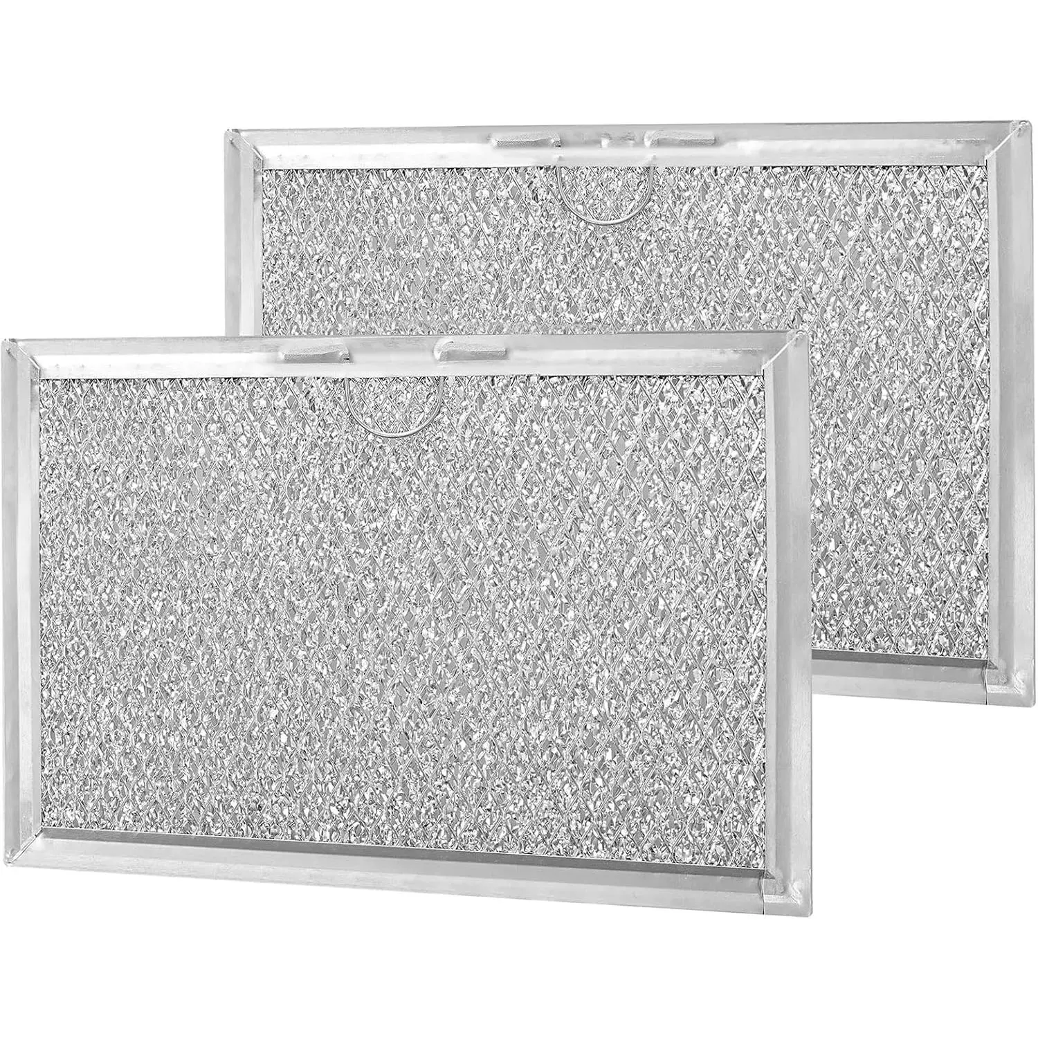Durable Kitchen Microwave Grease Filter with Finger Hook - Easy to Install Replacement for FFMV164LSA, FGMV17WNVFA, FFMV1846VSA, LFMV1846VFA Models (2 Pack, Perfect Fit)