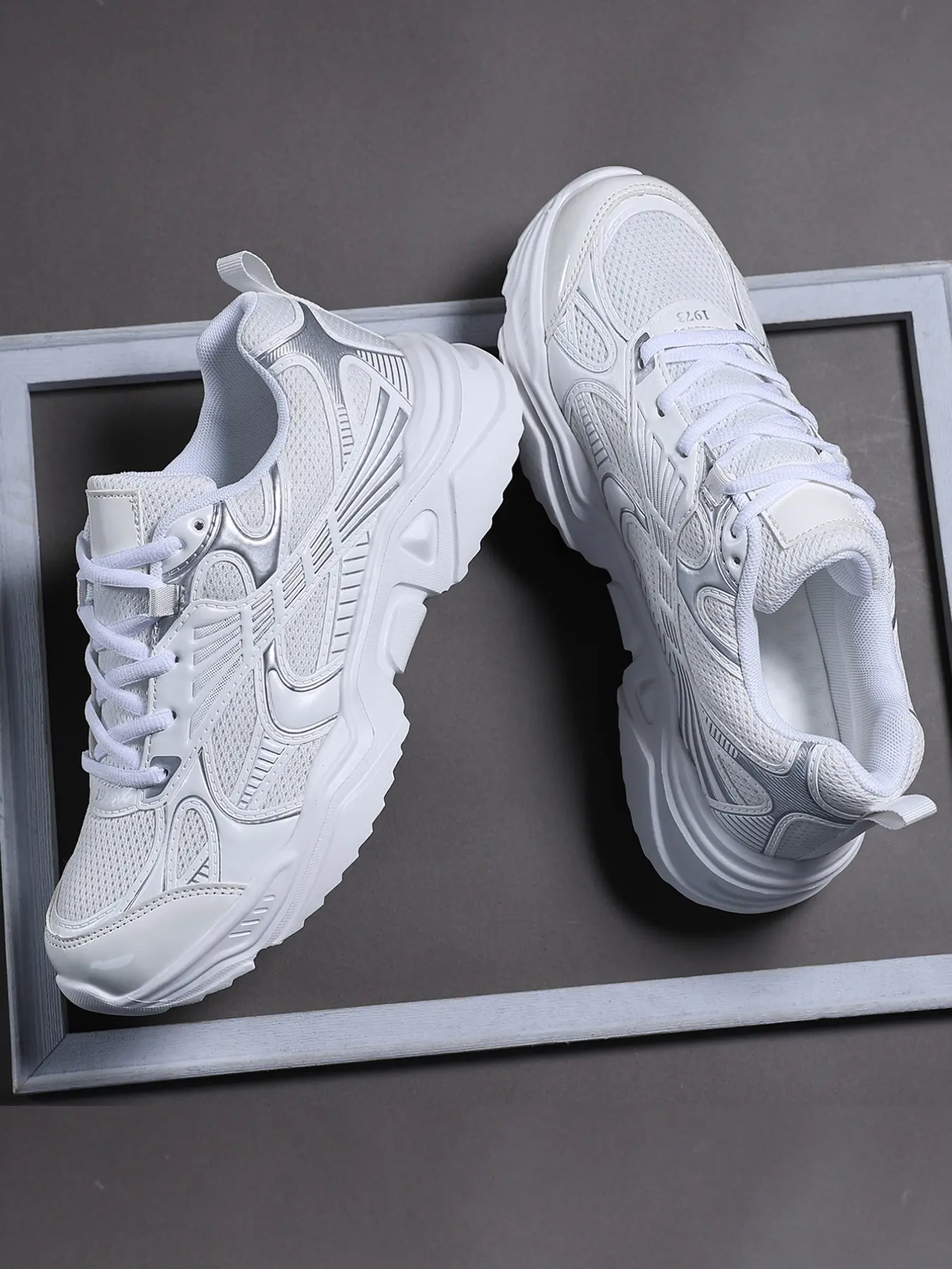 Vintage Techwear Platform Dad Shoes Outdoor Versatile Men's Height Increasing Chunky Thick Soled Sneakers