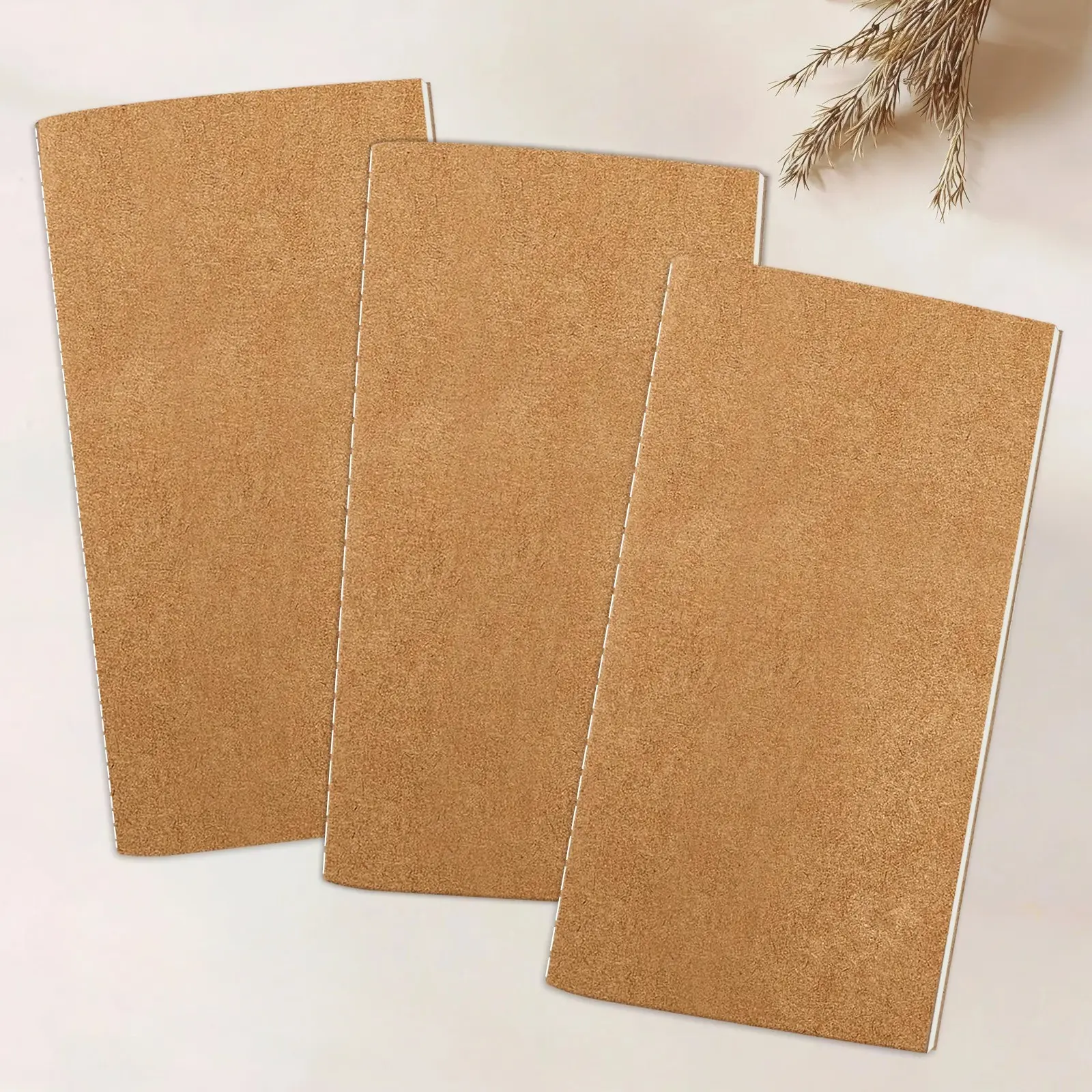 A6 Travel Notebook Refill Pack, 3 Pcs Lined, Dotted, Grid Paper, Ideal for Travelers, Perfect for Notebooks, Essential Stationery Supplies, Writing Pad