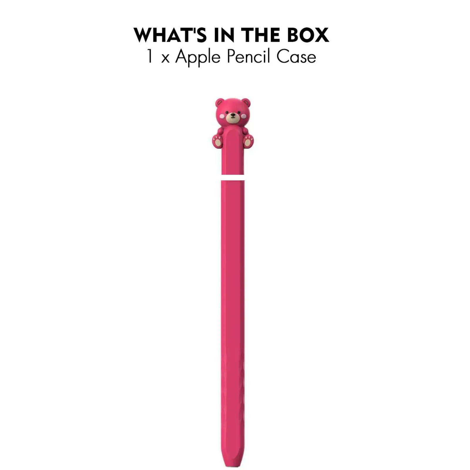 Cute Case for Apple Pencil (USB-C), Silicone Snug Fit Protective Cover Sleeve with Apple Pencil (USB-C) Protection