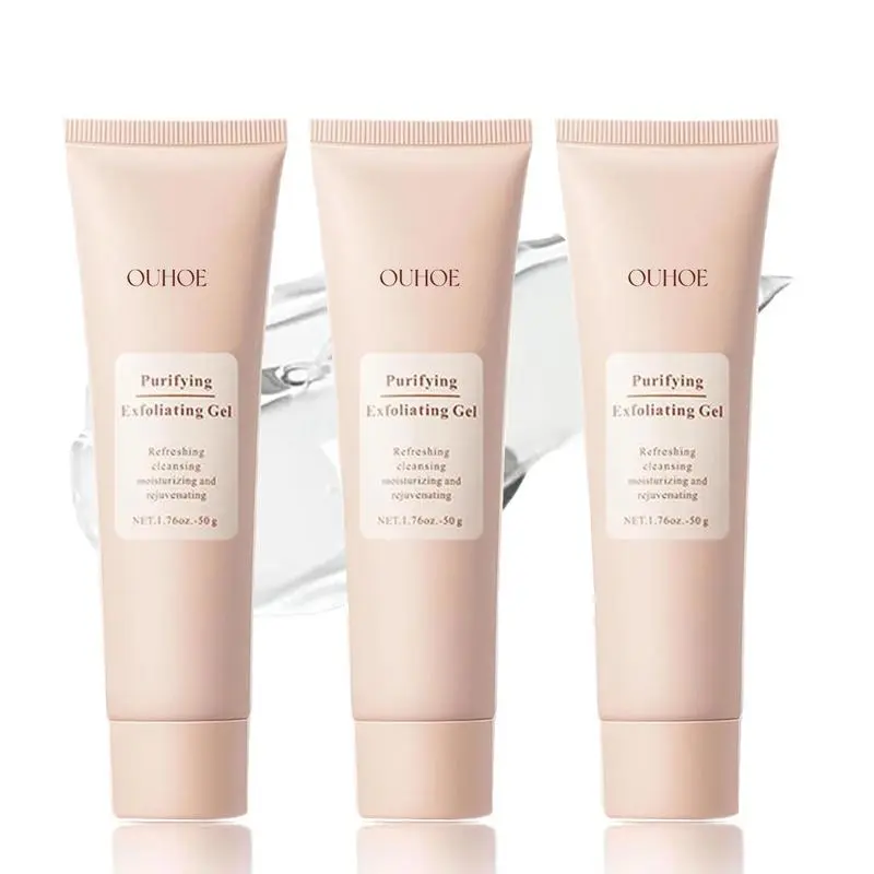Gentle Exfoliating Gel, Hydrating and Purifying Face Cleanser for All Skin Types, Alcohol-Free Daily Moisturizing Formula for Face & Hands, 68g, Exfoliator, Cleansing