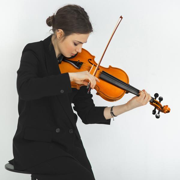 4/4 Violin Set for Adult Beginners and Students with Hard Case, Bow, Shoulder Rest, Rosin, Extra Strings, Pre Set Up Bridge