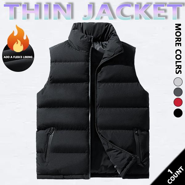 Mens Vest Jacket Warm Sleeveless Jackets Winter Waterproof Zipper Coat Autumn Stand-up Collar Casual Waistcoat Brand ClothingPlease check the size chart before purchasing. SpringStatements