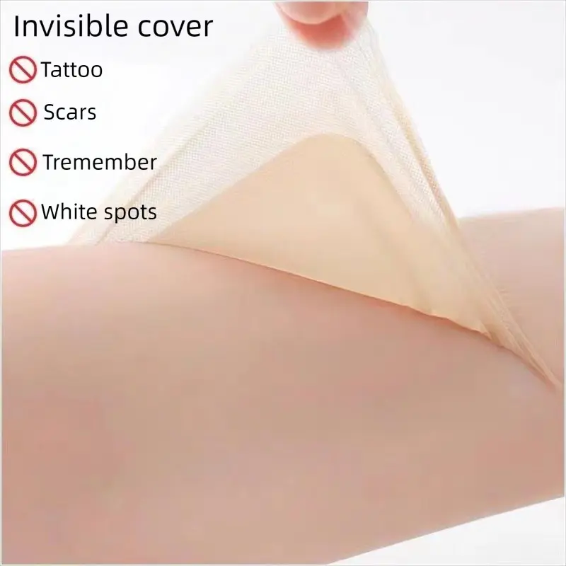 Invisible Concealing Patch for Tattoos, Scar Shield, 6pcs/box Waterproof & Lightweight Skin-friendly Cover-Up Patch, Gentle Adhesive for Flawless Finish, Healthcare