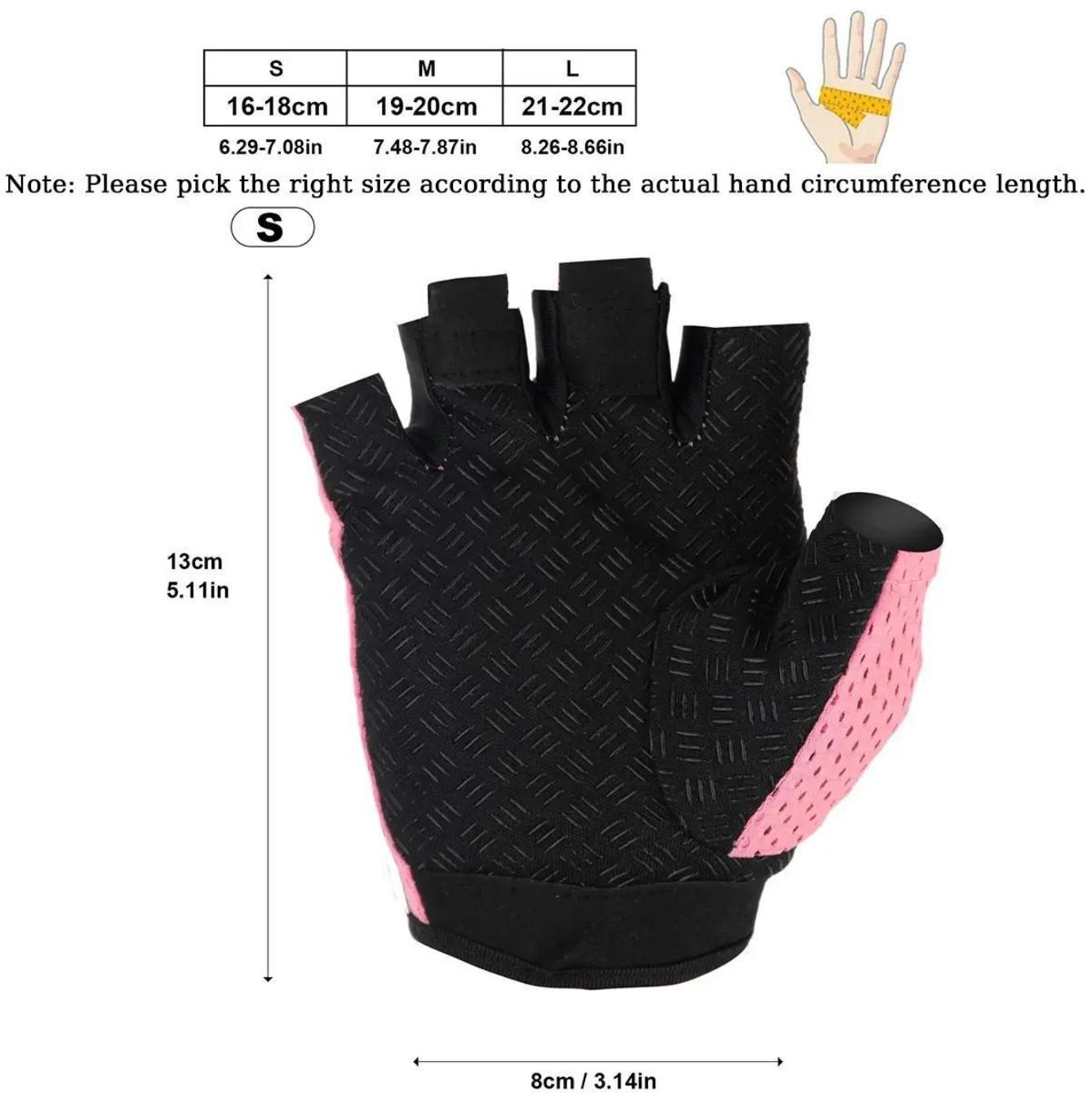 3 Pairs Half Finger Sports Gloves, Breathable Non-Slip Fitness Gloves for Men & Women, Gym Workout & Sports Protective Gear