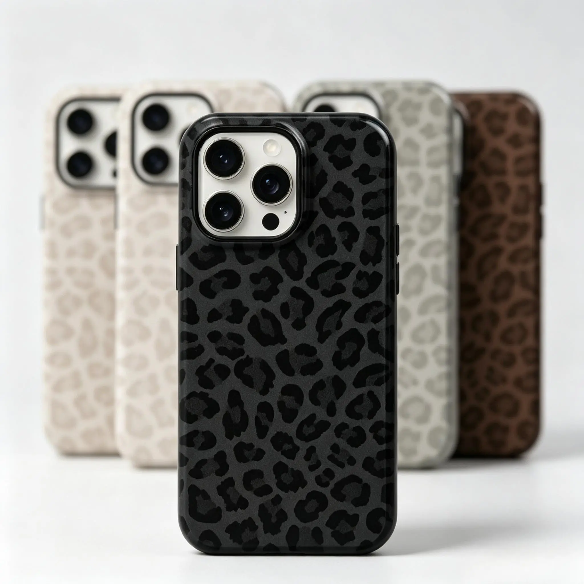 [Compatible with magnetic]Leopard Cheetah iPhone Case for  iPhone 11 12 13 14 15 16 17 Pro Max Tough Case, Aesthetic Design Phone case, Gift