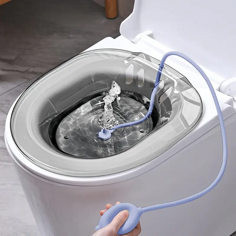 3-Piece Bidet Set with Hook and Rinsing Device — Leak-Proof Design. Suitable for Women, Men, the Elderly, and Postpartum Care. Portable Bidet for Travel and Made of Durable Plastic; Allows for Washing Without Squatting, Ideal for Hemorrhoid Treatment.