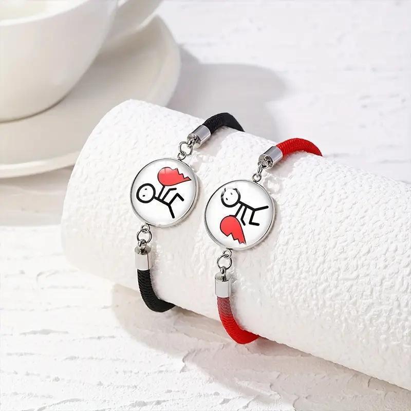 Long Distance Touch Bracelets with Sun&Moon Functional Love Connect Gift For Boyfriend or Girlfriend or your FamilyGiftGiftGift.