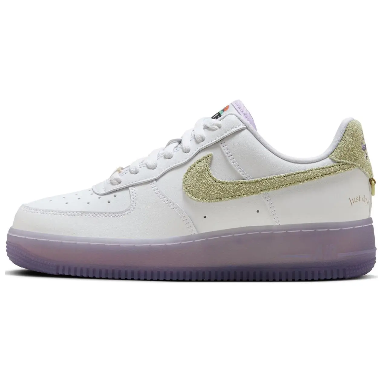 Nike Air Force 1 '07 LX Low-Top Sneakers for Women in Gray and Purple Verifiable, with credentials and supporting global authentication