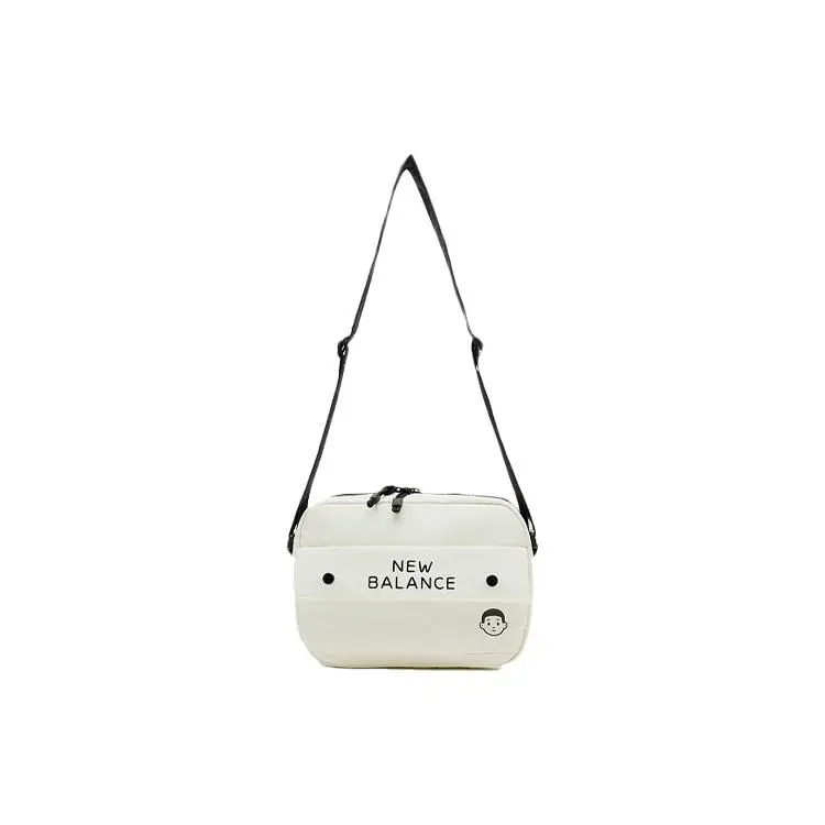 New Balance x Marimekko Kids’ Crossbody Bag for Men and Women – Playful Logo Print Fabric Bag – White