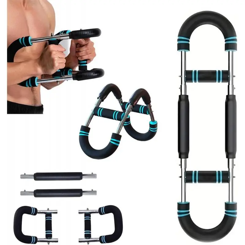 Power Twist Arm Trainer, Adjustable Twist Arm Chest Muscle Exerciser, Shoulder Muscle Training Fitness Equipment, Portable Spring Resistance Home Fitness Equipment