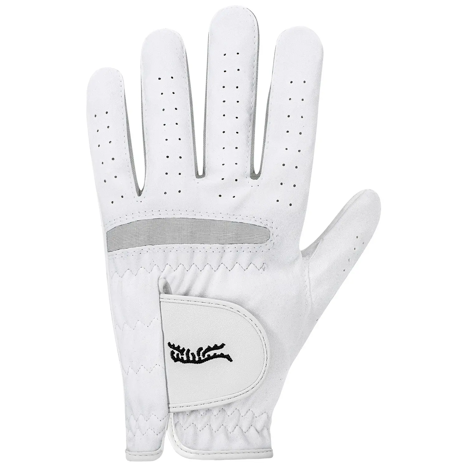 Men's Golf Glove, Premium Thick Breathable Golf Gloves with Embroidery Logo, Non-Slip Durable Golf Accessory, Perfect Gift for Male Golfers