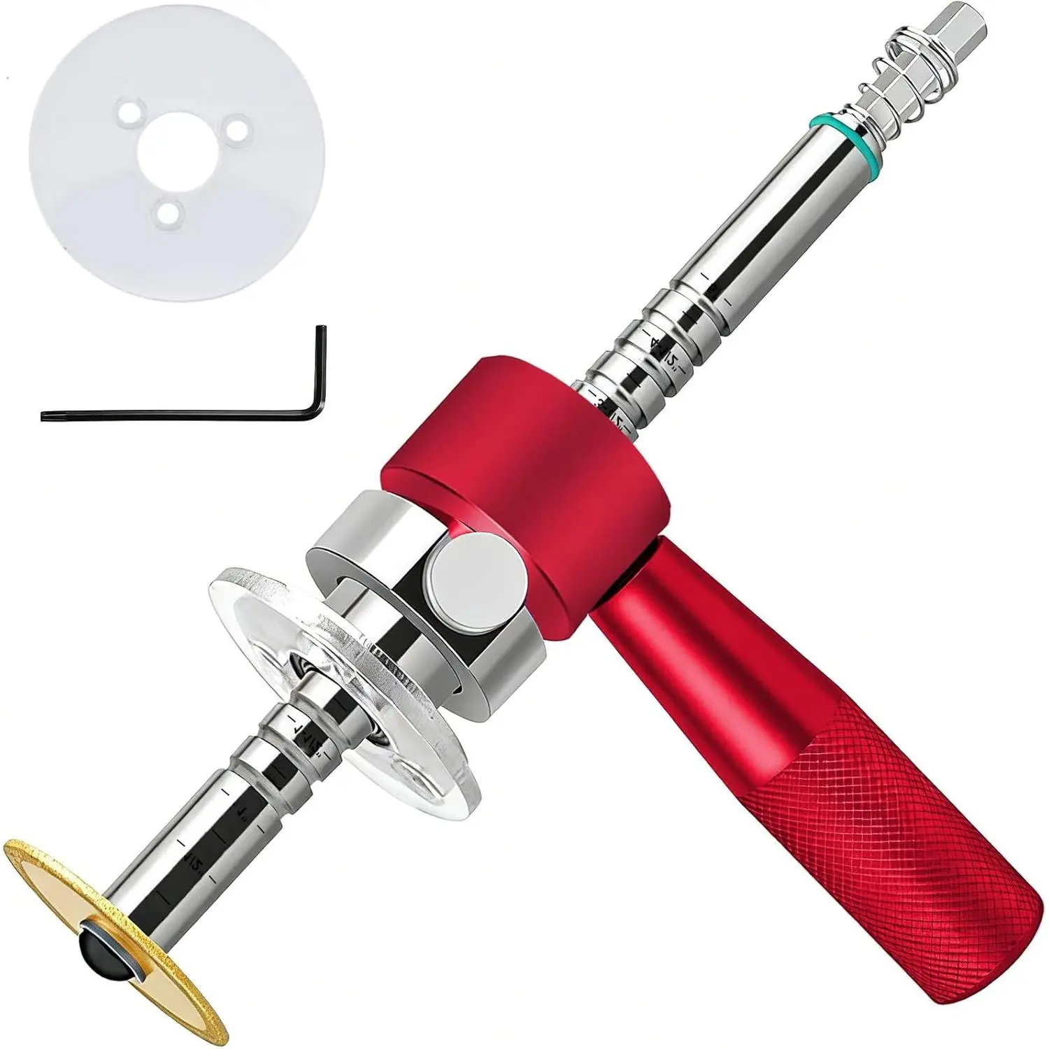 0–5" Inside Pipe Tool for PVC Pipe, Internal Pipe with Blade, Aluminum Handle & Depth, PVC/ABS Pipe DIY Tool for Drain
