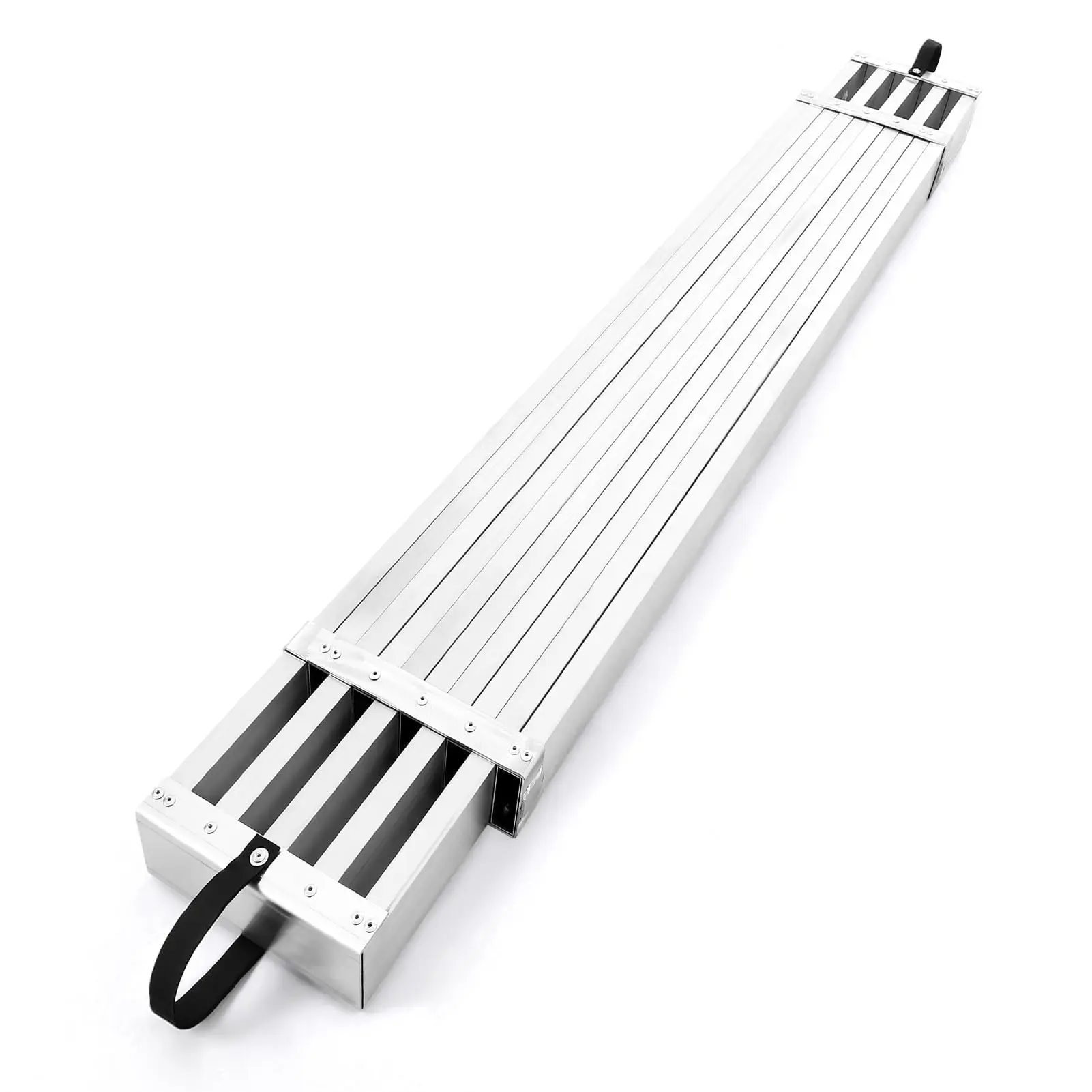 GARVEETelescoping Aluminum Work Plank with 440lbs Capacity, Adjustable Extension Scaffolding Plank Featuring Skid-Proof Platform for Safe Ladder Access, Available in Multiple Lengths (6-9FT, 8-13FT, 9-15FT)