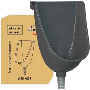 Waterless Urinal Garage Urinal for Men Plastic Urinals for Men Toilet Urine Diverter Outdoor Urinal Wall-Mounted Urinals For Men Bathroom, No-Drill Lnstallation Self-Adhesive Mens Urinal
