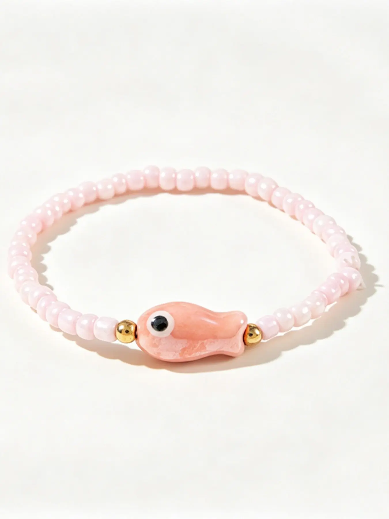 Summer Beach Ocean Style Multicolor Beaded Bracelet, Handmade Fish Starfish Turtle Shell Jewelry, Fun Accessory for Girls