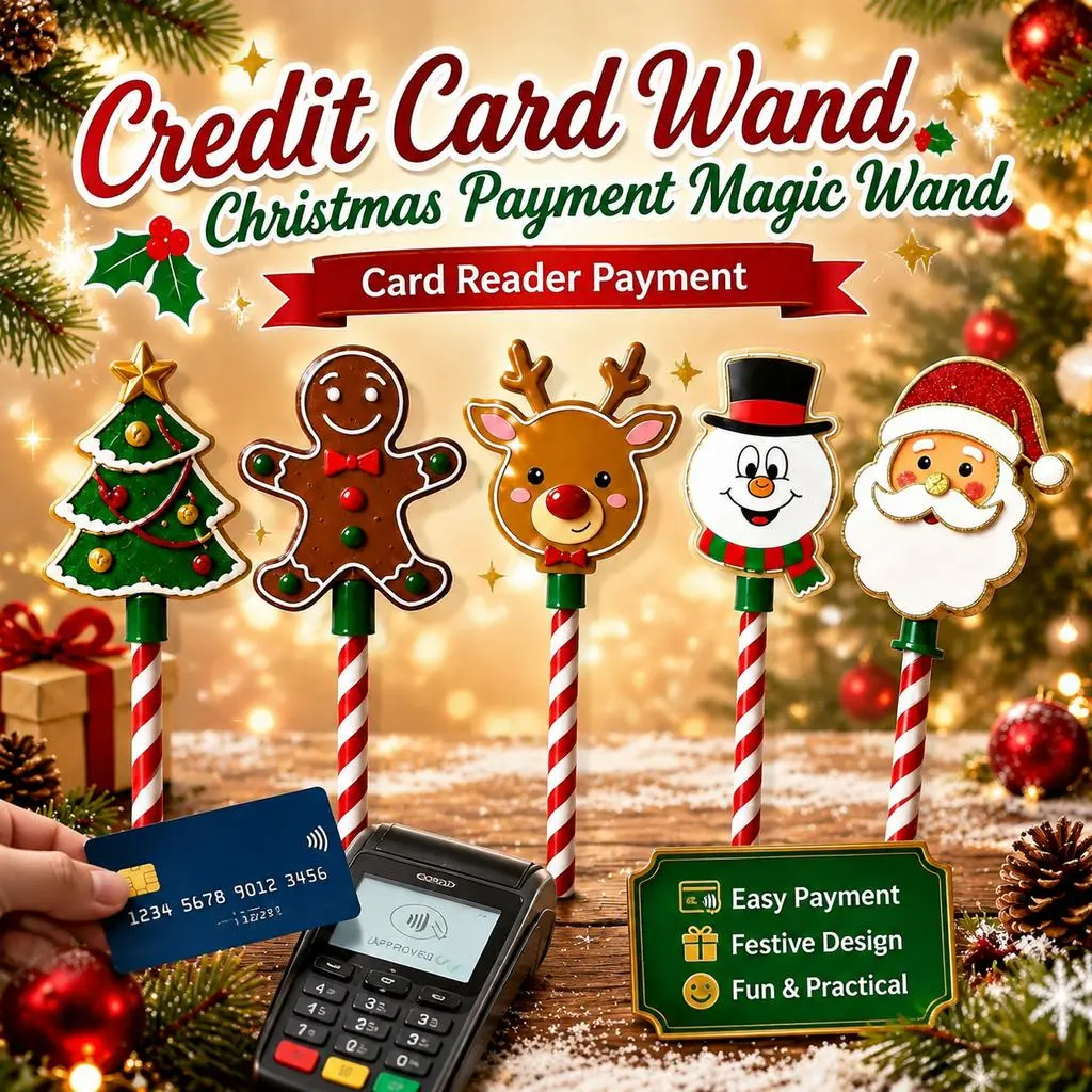 Credit Card Wand, Christmas Payment Magic Wand, Card Reader Payment(#e)